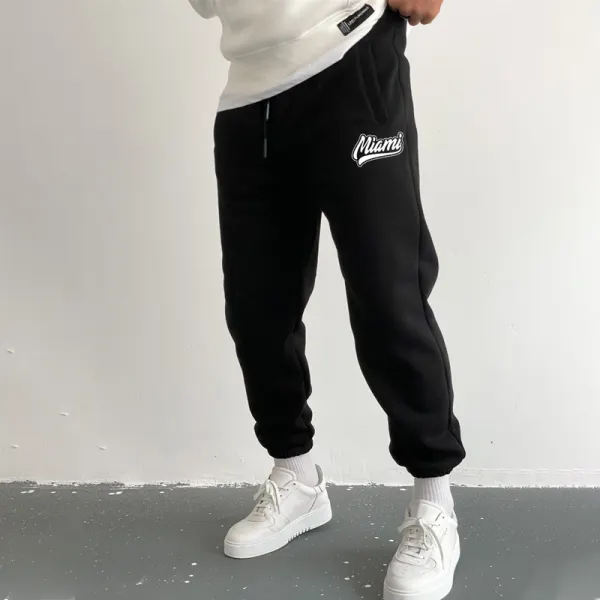 Miami Fleece Sweatpants - Trisunshine.com 