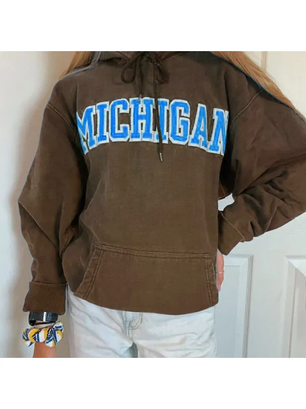 Womens Fashion Casual Letter Print Sweatshirt RY53 - Ootdmw.com 