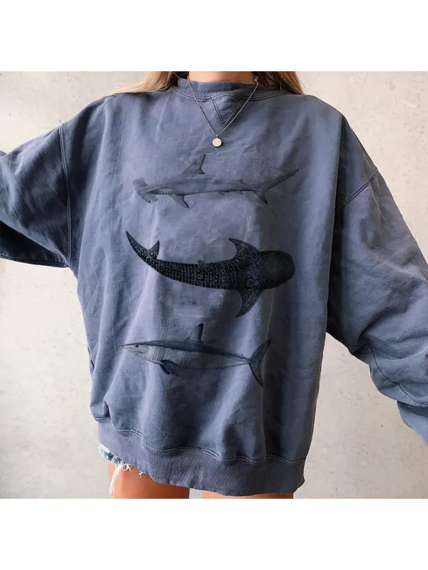 Summer Retro Surf Casual Sweatshirt - Ootdmw.com 
