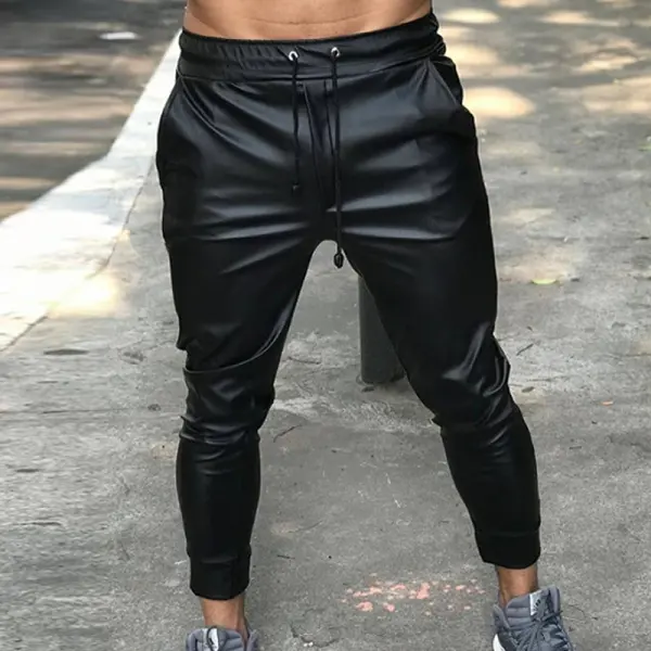 Trendy Leather Trackpants - Trisunshine.com 