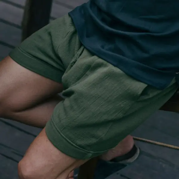 Men's Tulum Linen Resort Shorts - Menilyshop.com 