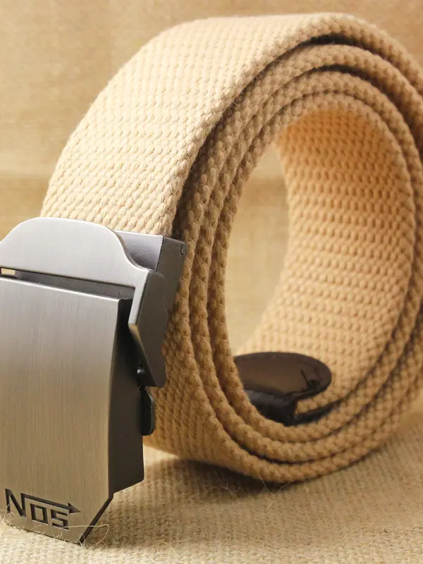 Men's Outdoor Leisure Automatic Buckle Canvas Belt - Pragmaace.com 