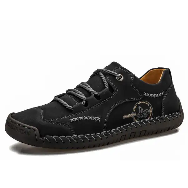 Men's Four Seasons Vintage Casual Leather Shoes - Elementnice.com 