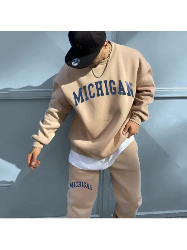 Retro Men's MICHIGAN Sweatshirt - Anrider.com 