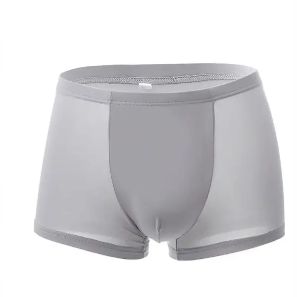Factory Wholesale Summer New Men's Ice Silk Seamless, Comfortable And Breathable One-piece Underwear Men's Shorts Boxer Shorts - Keymimi.com 