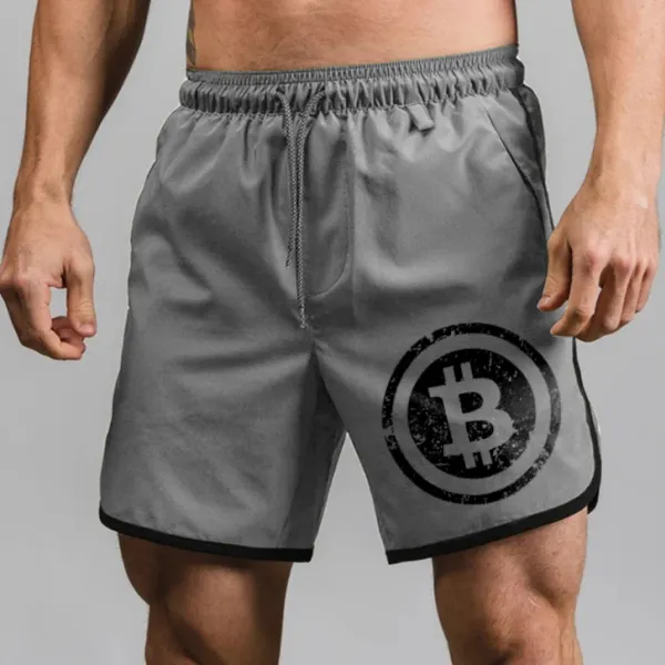 Bitcoin Print Casual Shorts - Craftshock.com 