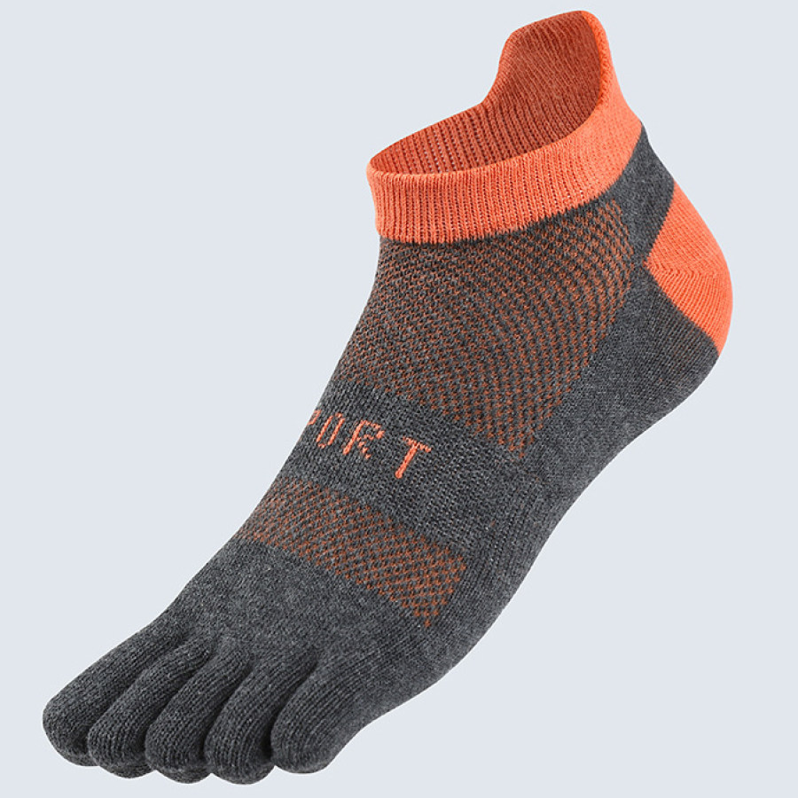 

Men's Pure Cotton Sports Running Sweat Absorbing Five Finger Socks