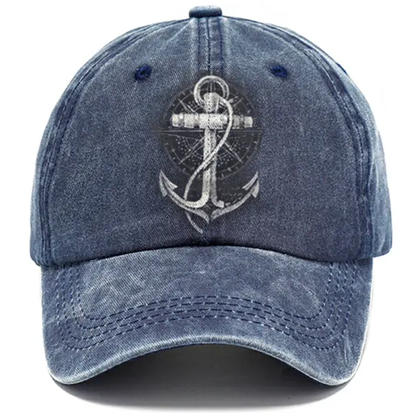 Nautical Anchor Print Sun Hat - Cotosen.chimpone.com 