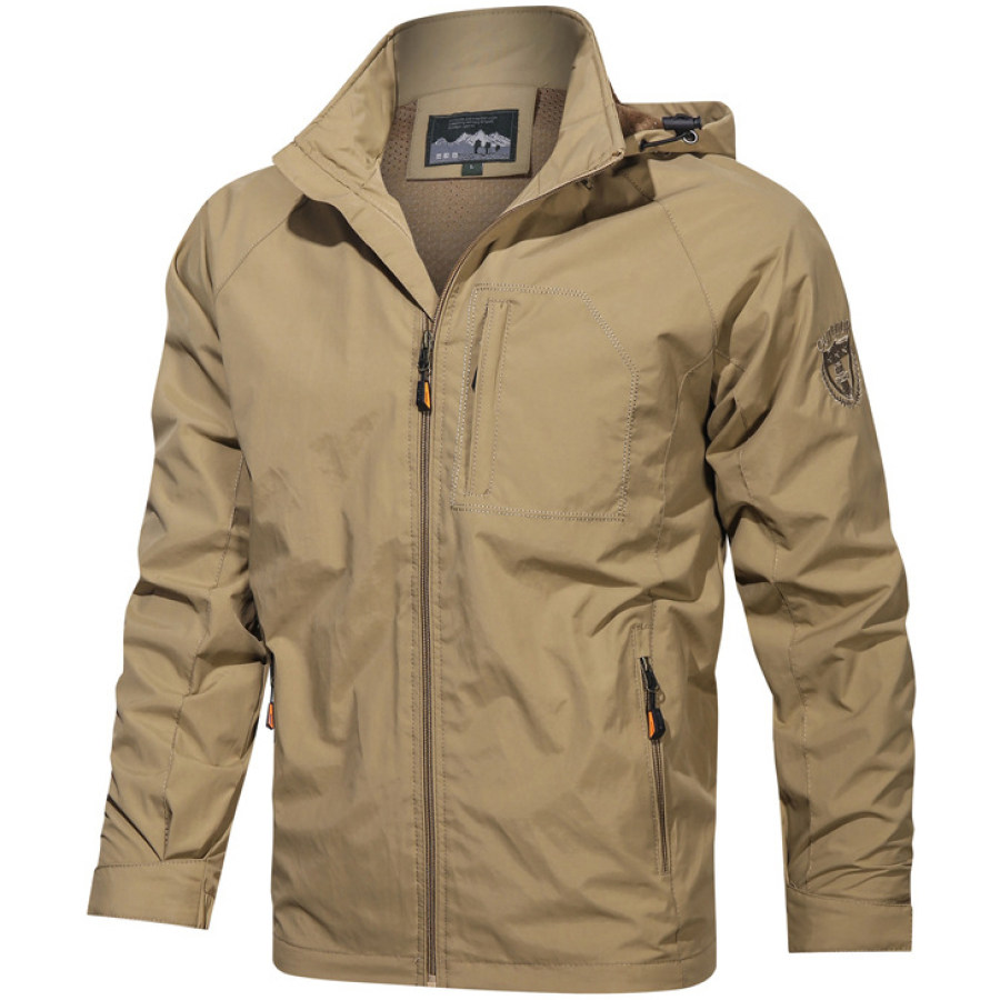 

Men's Casual Windproof Outdoor Hooded Storm Jacket