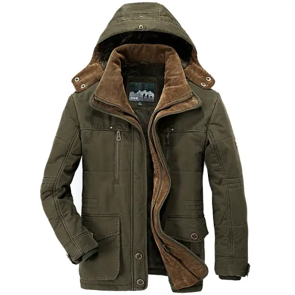 Men's Outdoor Multi-pocket Hooded Padded Coat Only $80.89 - Wayrates.com 