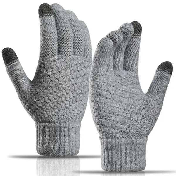 Men's Outdoor Fleece Warm Touch Screen Knit Gloves Only $5.89 - Wayrates.com 