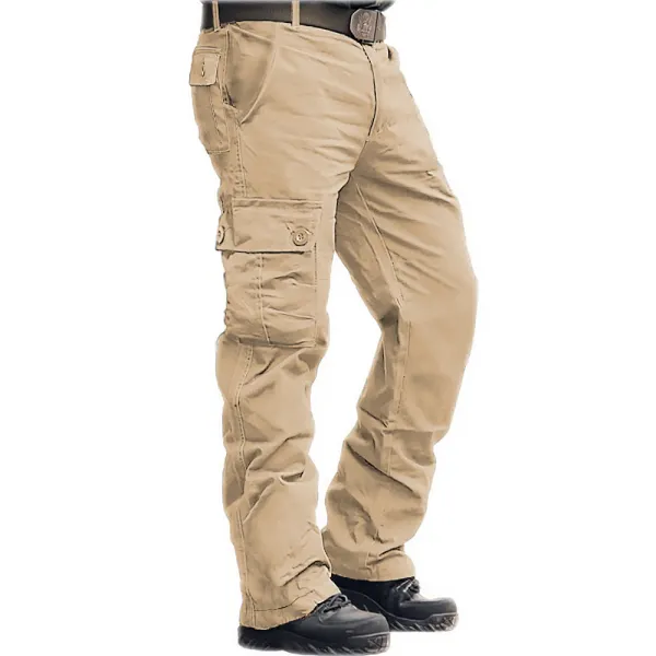 Men's Outdoor Multi-pocket Straight Casual Cargo Pants - Elementnice.com 