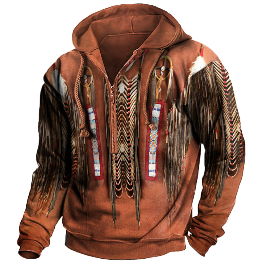 

Native American Culture 3D Printed Zip Hoodie