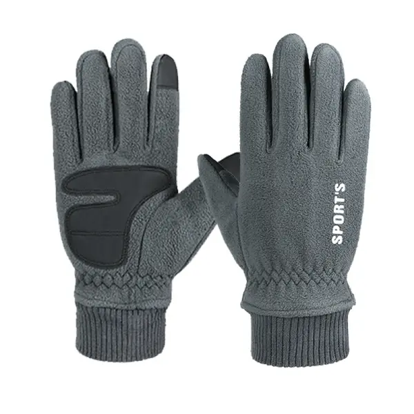 Men's Polar Fleece Windproof Outdoor Warm Gloves - Cotosen.com 