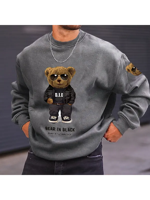 Teddy Bear Men's Casual Sweatshirt - Anrider.com 