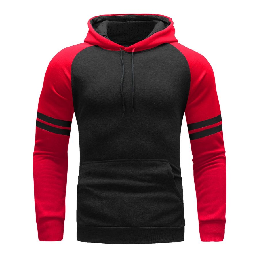 

Men's Vintage Distressed Long Sleeve Hooded Sweatshirt