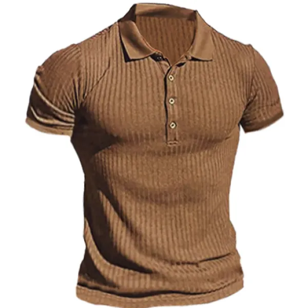 Men's Polo Casual Training Short Sleeve T-Shirt - Cotosen.com 