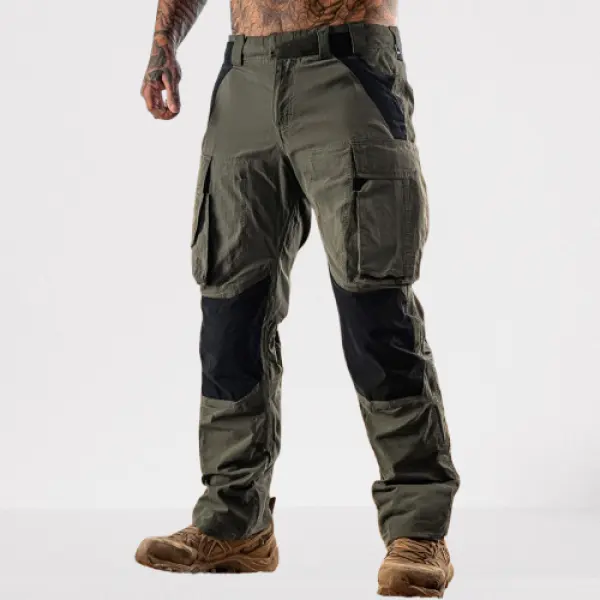 Men's Vintage Military-Style Tactical Cargo Pants With Multi-Pockets - Menzfolk.com 