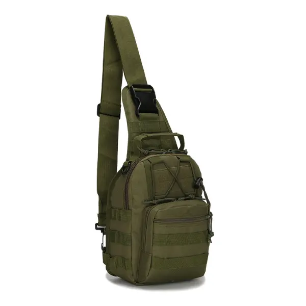 Men's small chest bag riding shoulder bag military camouflage tactical chest bag outdoor mountaineering portable shoulder bag - Elementnice.com 