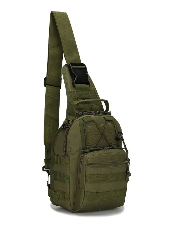 Men's small chest bag riding shoulder bag military camouflage tactical chest bag outdoor mountaineering portable shoulder bag - Pragmaace.com 
