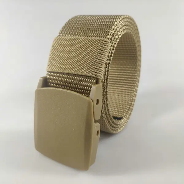 Plastic buckle nylon tactical belt men's outdoor quick-drying durable hypoallergenic canvas military training belt - Elementnice.com 