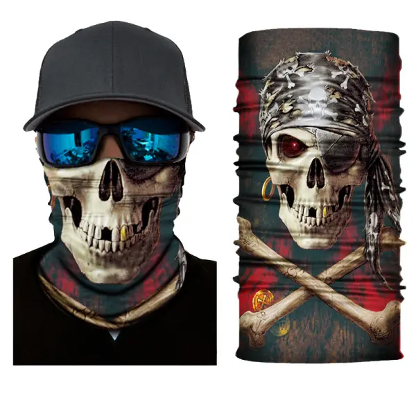 Outdoor riding breathable sweat-absorbent magic headscarf island skull - Wayrates.com 