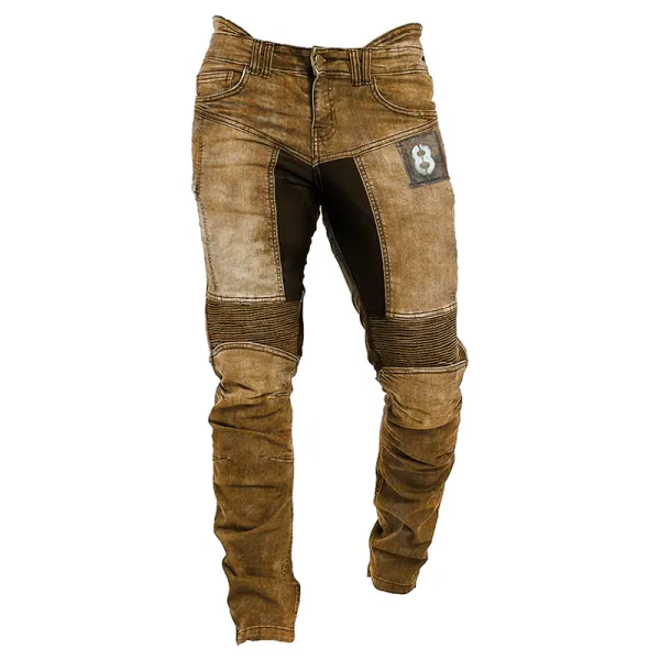 Mens outdoor tactical retro printed casual pants trousers - Elementnice.com 