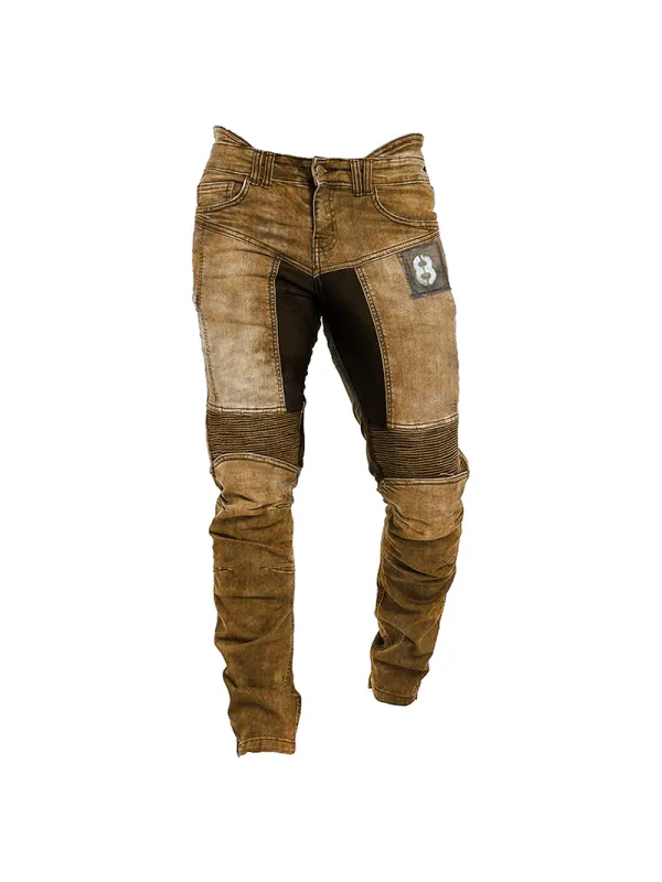 Mens outdoor tactical retro printed casual pants trousers - Plazabery.chimpone.com 