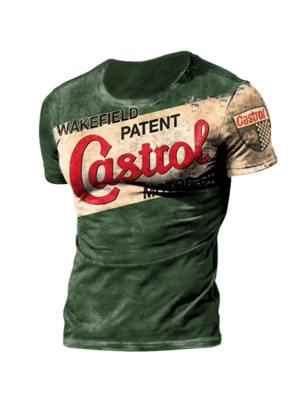 Castrol Racing print short-sleeved T-shirt - Plazabery.chimpone.com 