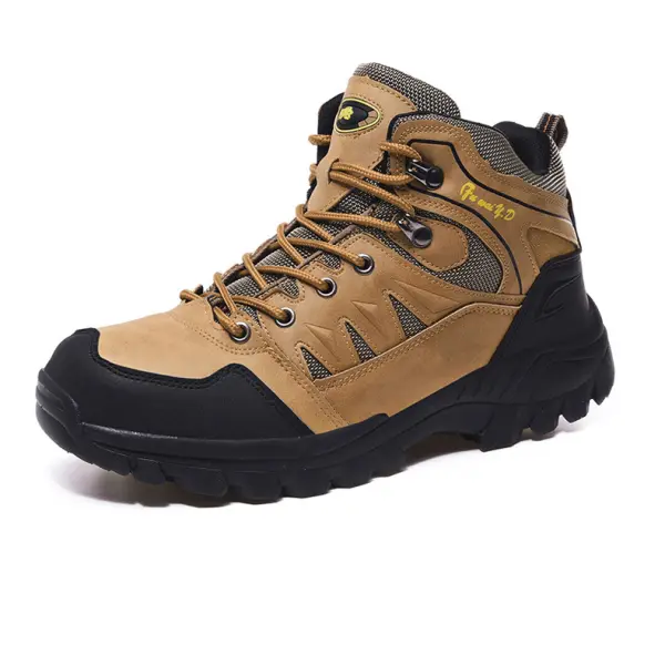 Men's Outdoor Trekking Hiking Waterproof Non-Slip Trail Running Fitness Mid Shoes Only $65.99 - Cotosen.com 