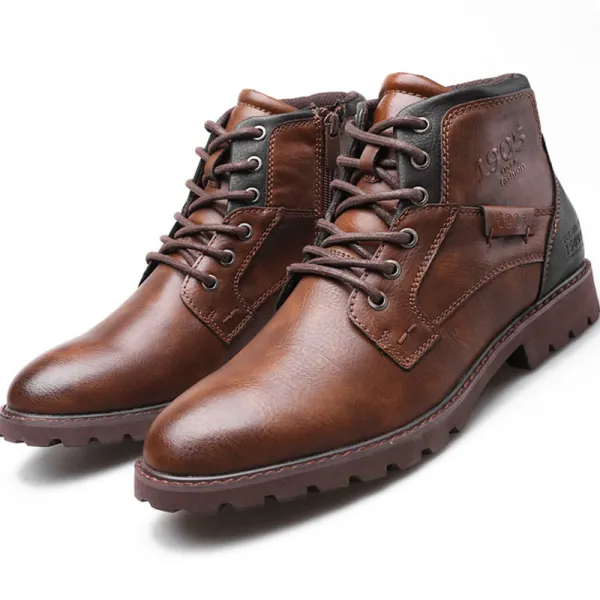 Chelsea Martin Boots Men's Retro Motorcycle Boots Work Boots - Keymimi.com 
