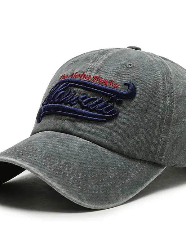 Men's Aloha Hawaii Retro Fashion Washing Baseball Caps - Menbarn.com 