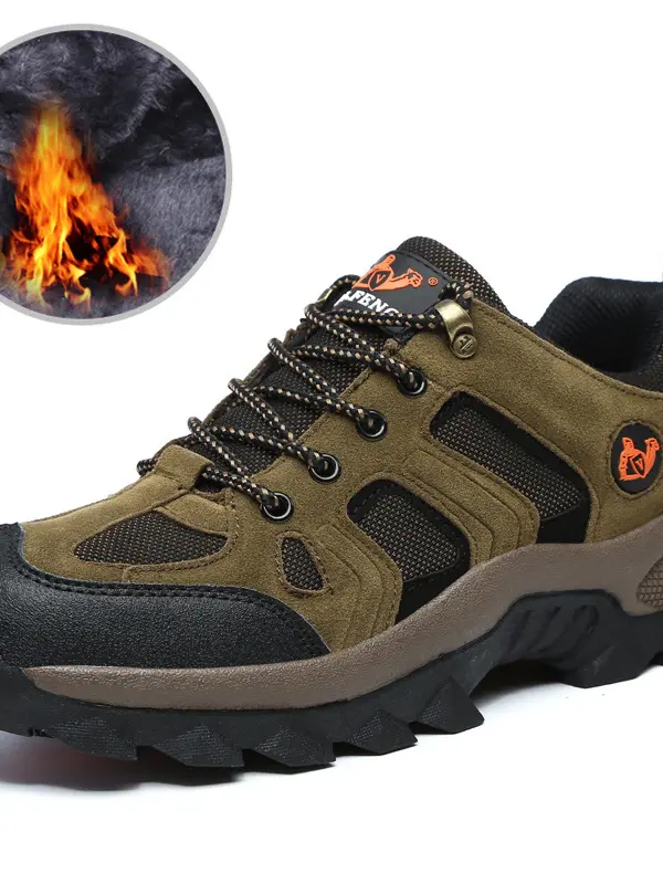 Couple's Non-slip Stitching And Velvet Outdoor Sneakers - Pragmaace.com 