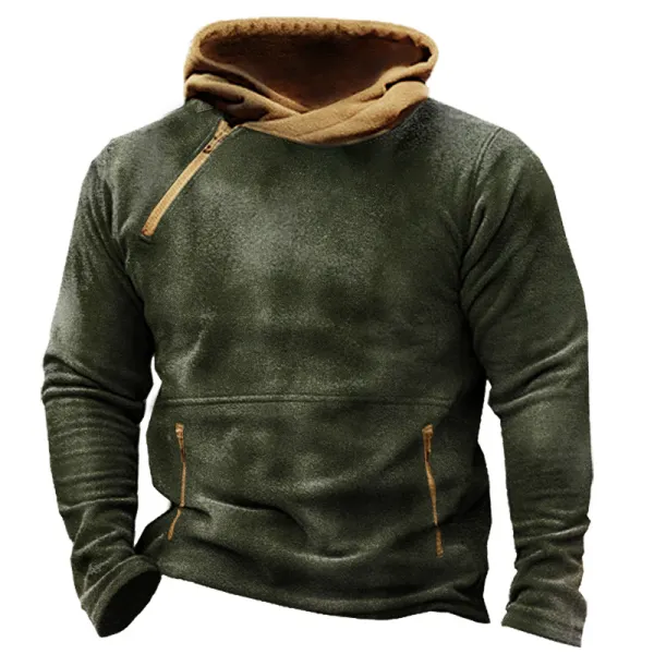 Men's Outdoor Fleece Warm Tactical Pocket Hoodie - Uustats.com 