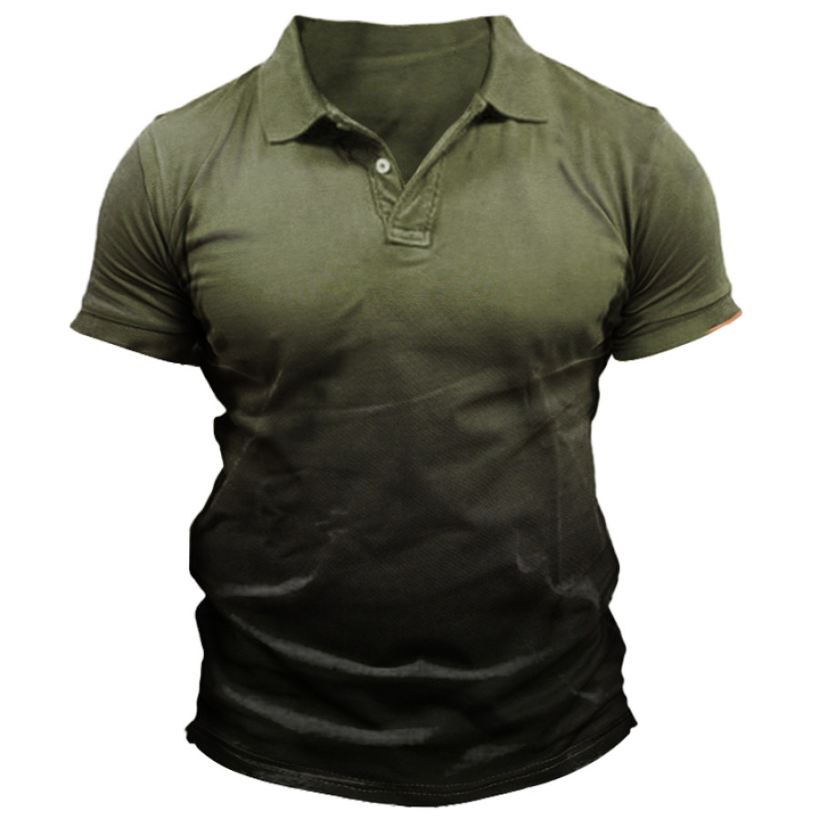 

Men's Gradient Fashion POLO Shirt