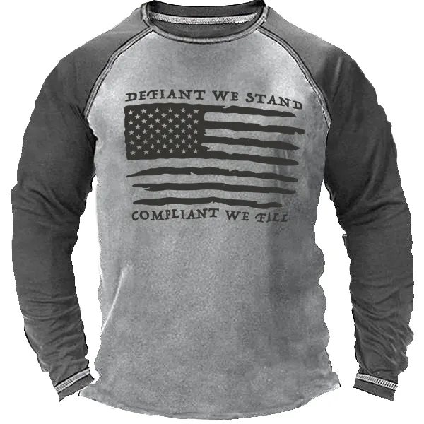 Men's Outdoor Defiant We Stand Long Sleeve T-shirt - Cotosen.chimpone.com 