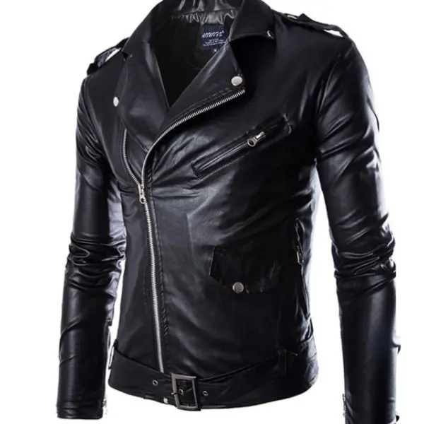 Faux Leather Jacket Motorcycle - Wayrates.com 