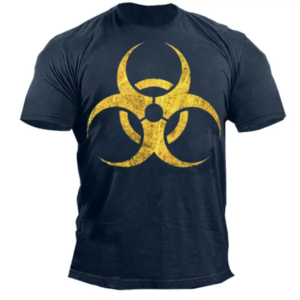 Biohazard Men's Vintage Tactical Cotton T-Shirt - Wayrates.com 
