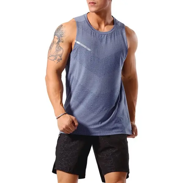 Men's Mesh Cloth Breathable Sweat Absorbing Quick Dry Sports Vest - Keymimi.com 