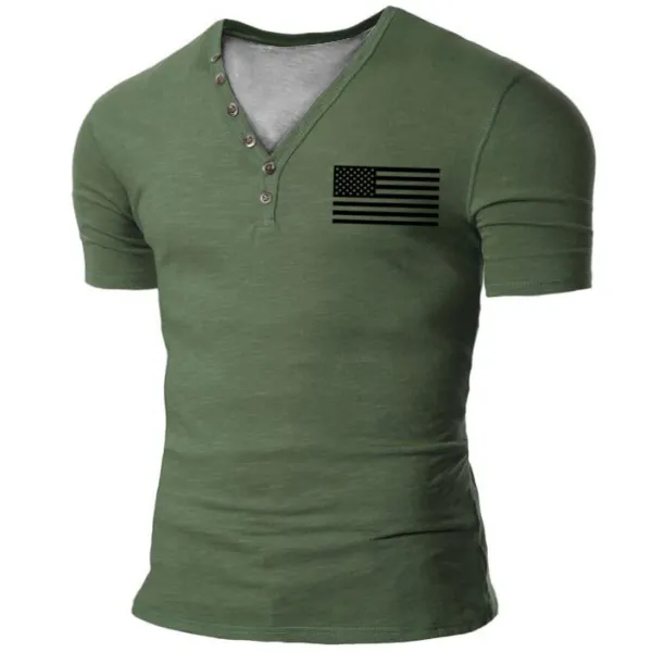 Men's Outdoor American Flag Tactical Sport T-Shirt - Fineesa.chimpone.com 