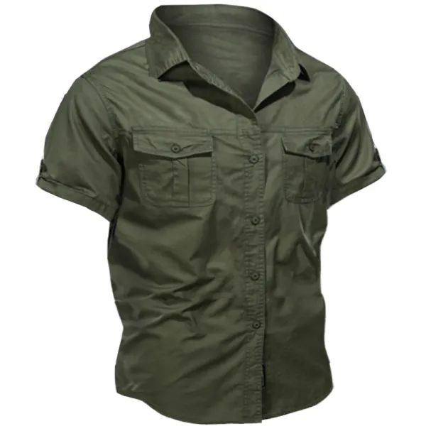 Men's Outdoor Tactical Workwear Short Sleeve Shirt - Menzfolk.com 