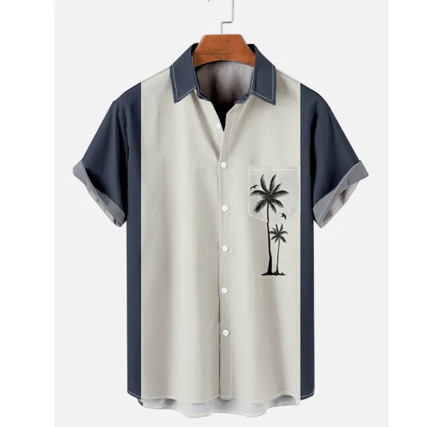 Men's Coconut Beach Short Sleeve Shirt - Kalesafe.com 