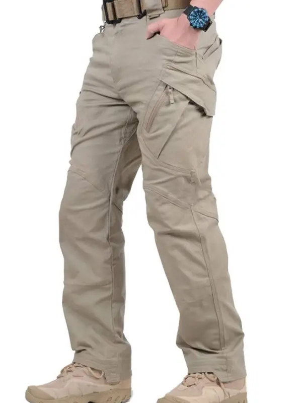 Men's Multi-pocket Tactical Waterproof Hiking Cargo Pants 