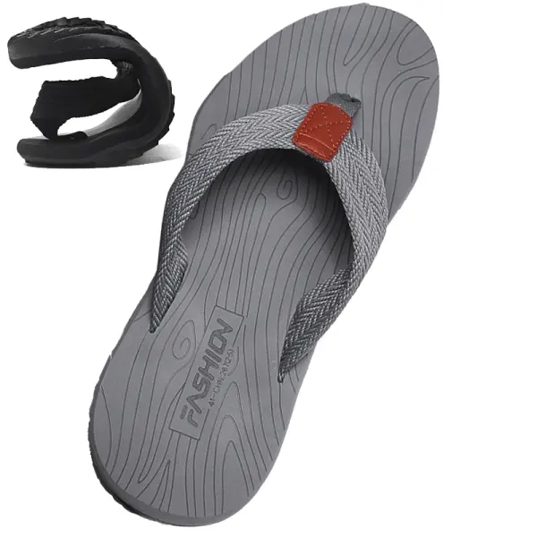 Men's Colorblock Resort Flip-Flops Slippers - Keymimi.com 