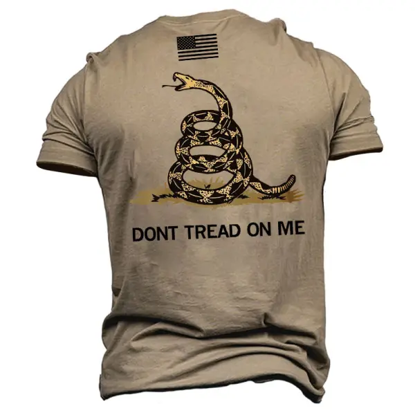 Dont Tread On Me Men's Cotton Short Sleeve T-Shirt Only $27.89 - Wayrates.com 