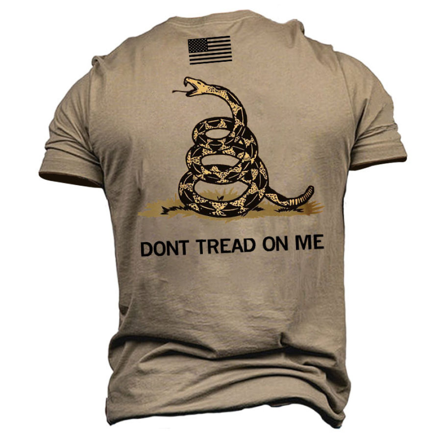 

Dont Tread On Me Men's Cotton Short Sleeve T-Shirt