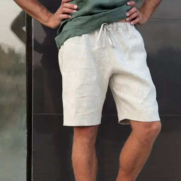 Men's Linen Casual Shorts - Wayrates.com 