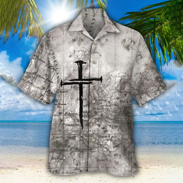 Men's Cross Beach Shirt - Kalesafe.com 