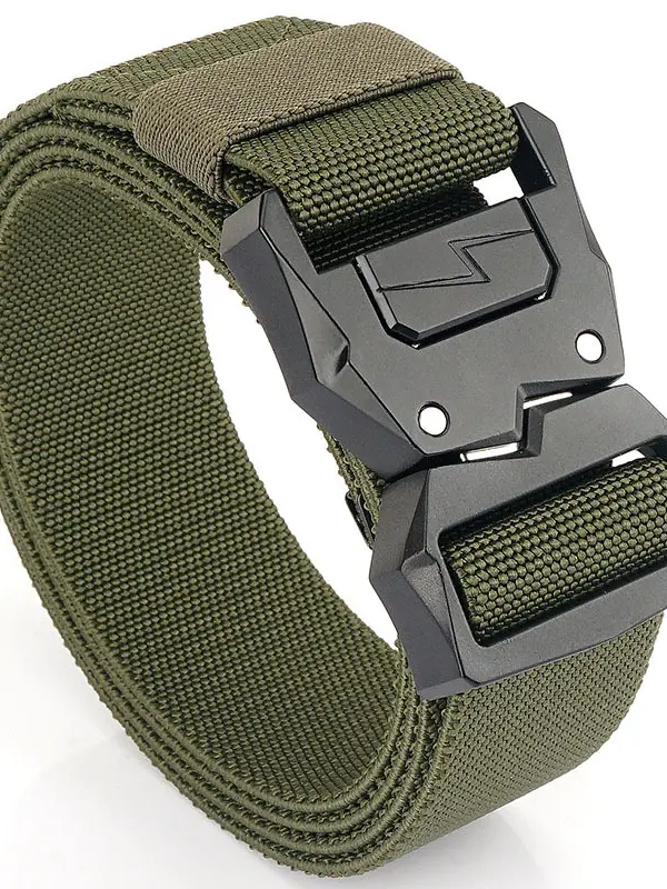 Lightning Tactical Buckle Men's Elastic Belt - Pragmaace.com 
