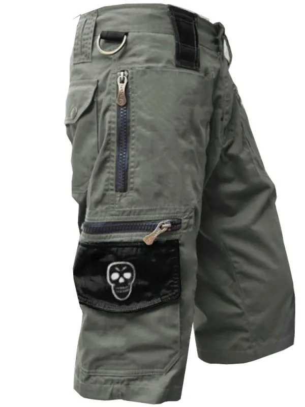 Men's Outdoor Skull Pocket Tactical Cargo Shorts - Pragmaace.com 